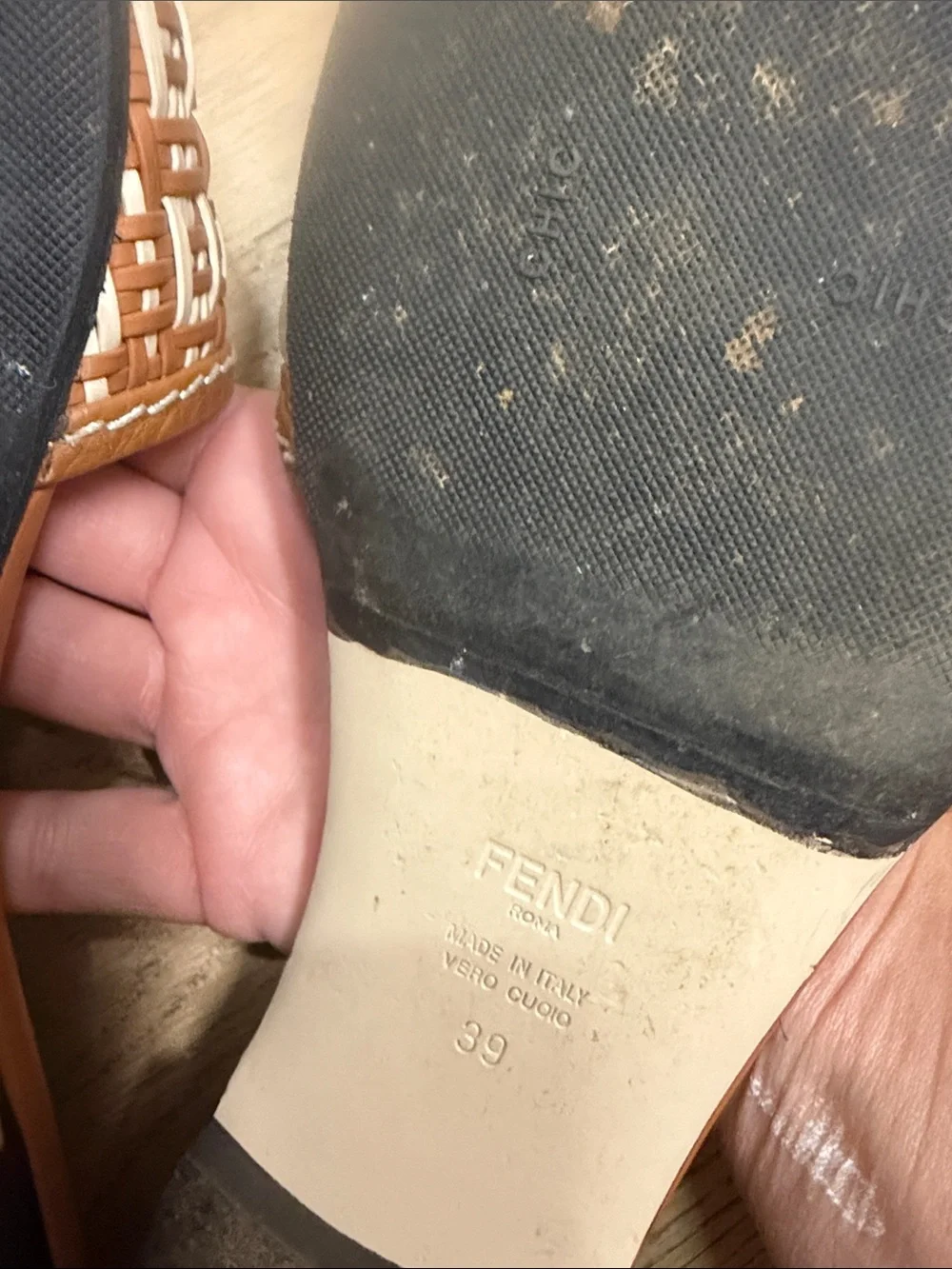 Fendi designer slide